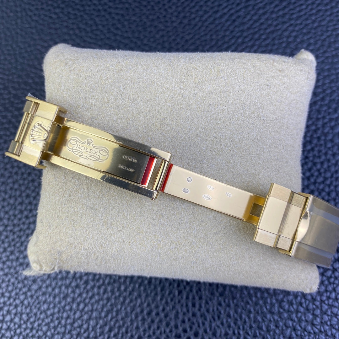 Daytona caucciù oro giallo 18 quadrante bianco